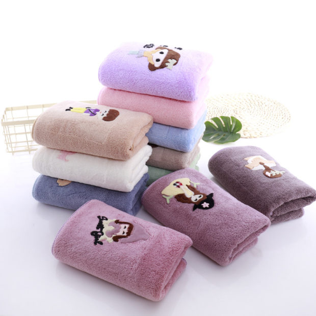 Absorbent coral fleece towel (3)