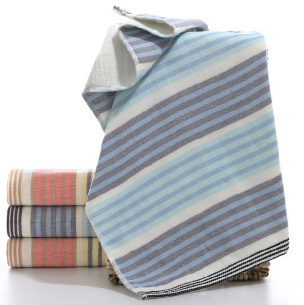 Colored double towels (4)